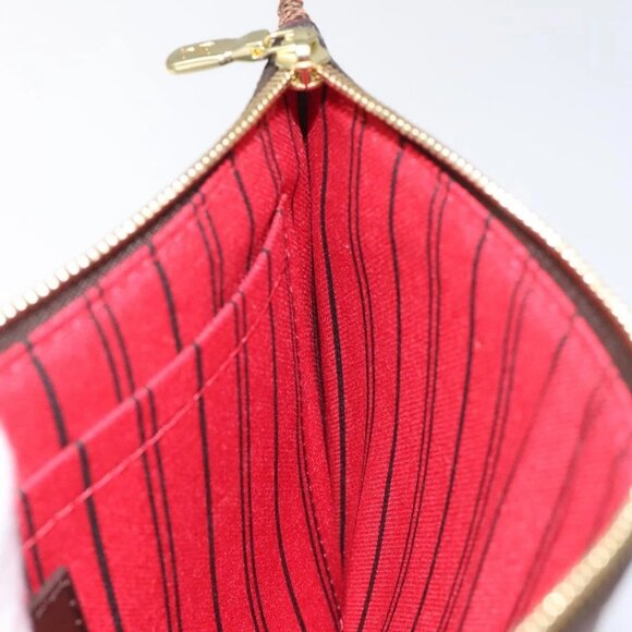 LOUIS VUITTON Damier Ebene Neverfull MM Pouch Accessory Pouch LV - Picture 13 of 16